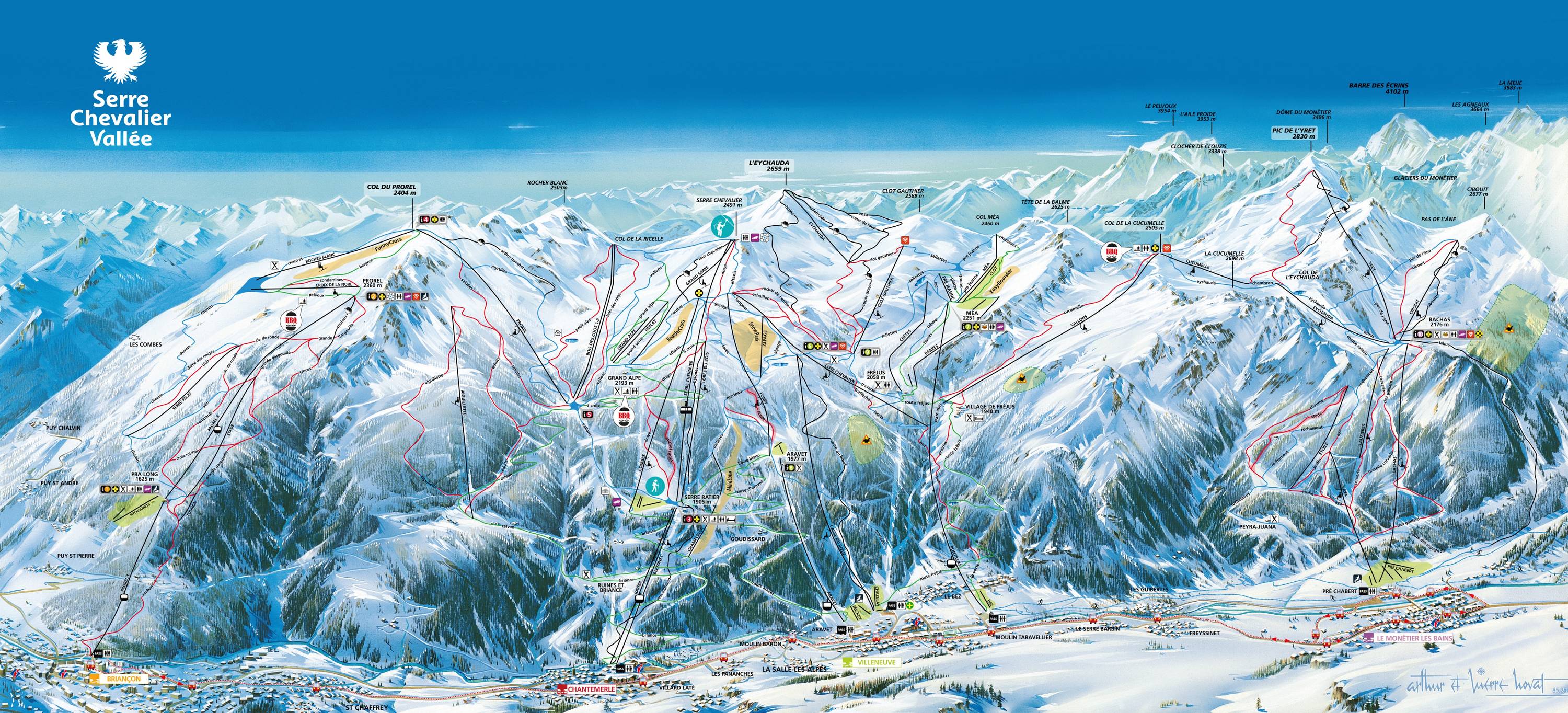 Pistkarta Pistkarta, Serre Chevalier