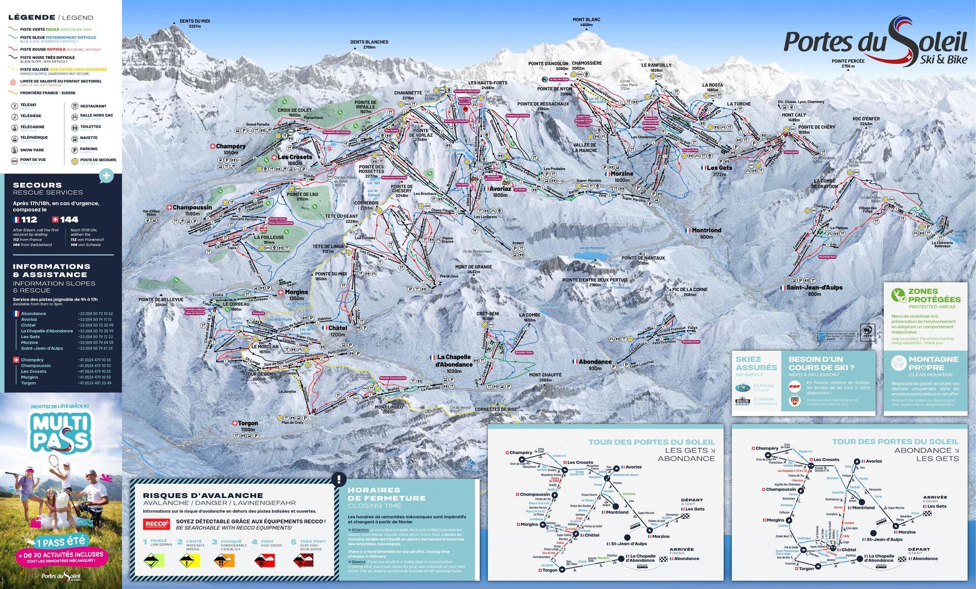Pistkarta Pistkarta, Portes du Soleil
